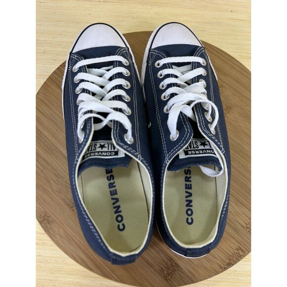 NEW Converse Chuck Taylor All Star Low Navy Blue Canvas Athletic Shoes Mens 9 - Picture 6 of 8